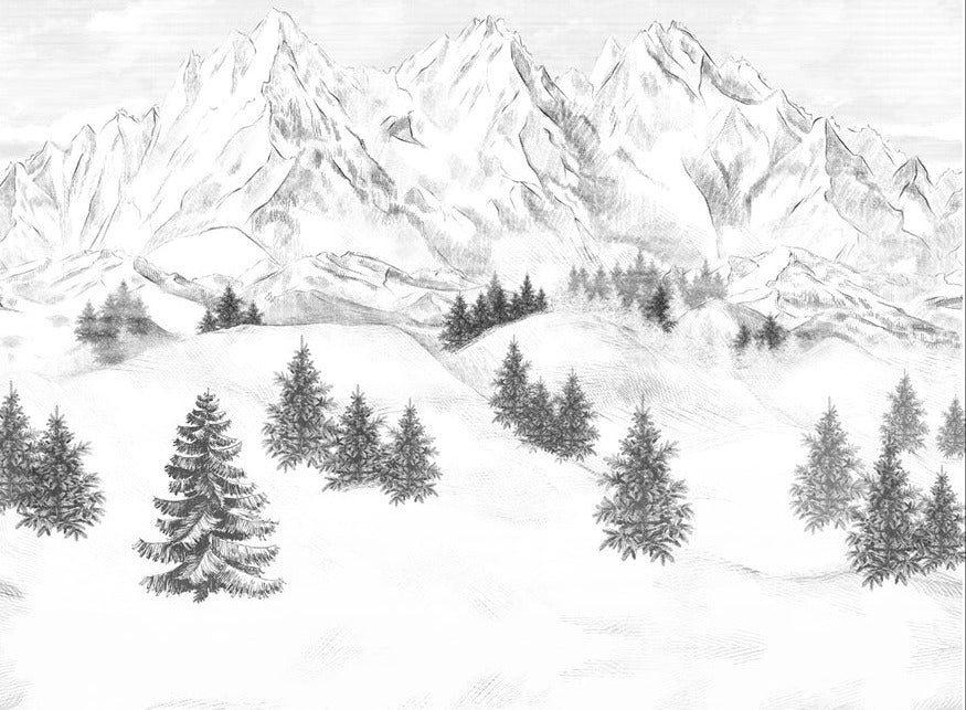 Sfondo della montagna di Chamonix