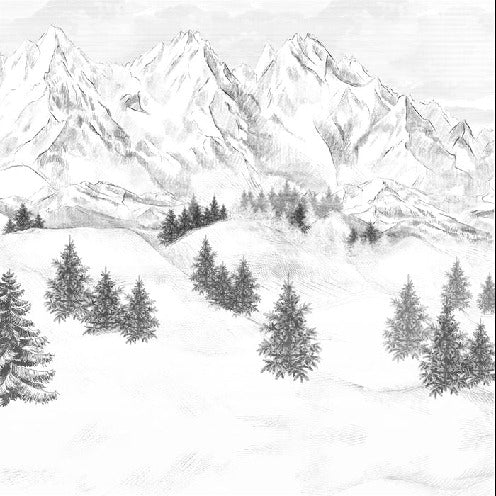 Sfondo della montagna di Chamonix
