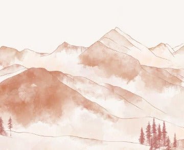 Carta da parati dei monti Aravis