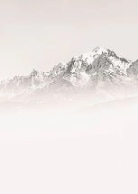 Carta da parati del Monte Bianco, mattina nebbiosa