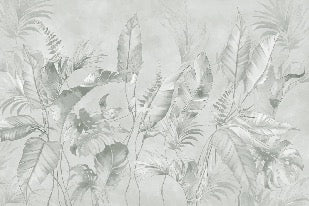 Papier peint élégante jungle sauge, XXL, tendance