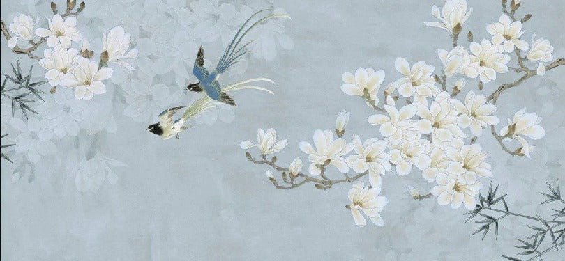 Carta da parati Floral Bird