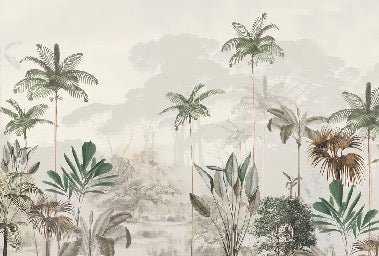 Carta da parati panoramica della giungla Green Eden