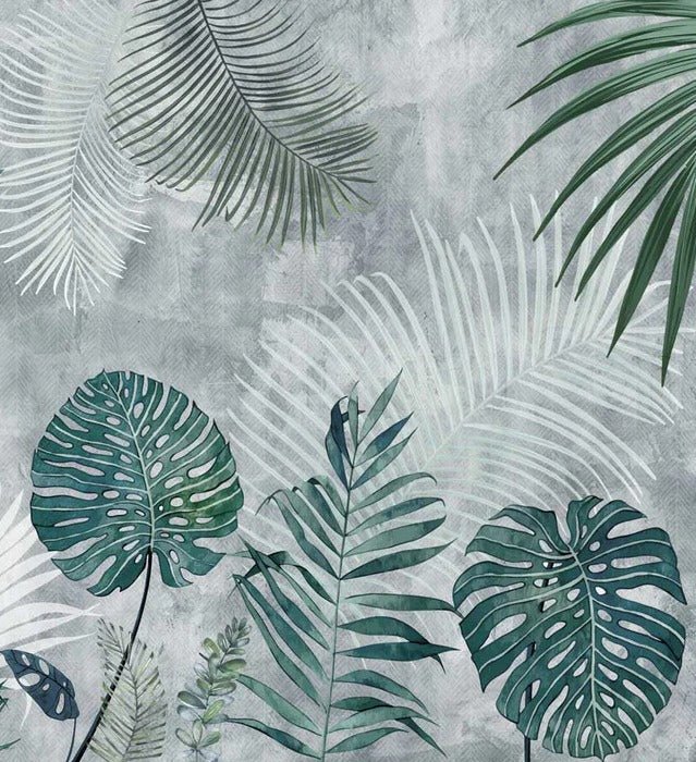 Papier peint Biophilic Jungle Monochrome, XXL, tendance