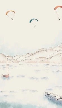 Papier peint Annecy, cimes & art