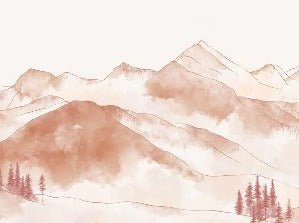 Carta da parati dei monti Aravis