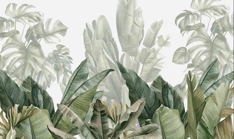 Carta da parati panoramica verde banana