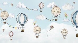 Sfondo con mongolfiere in volo