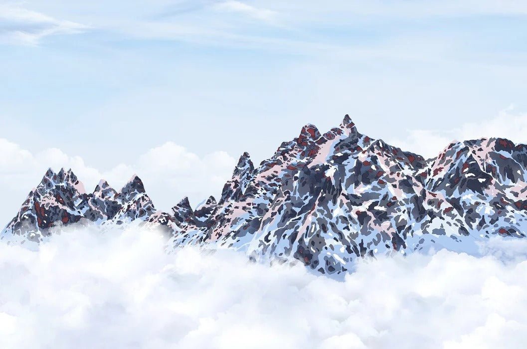 Carta da parati Mont Blanc toile des Cimes