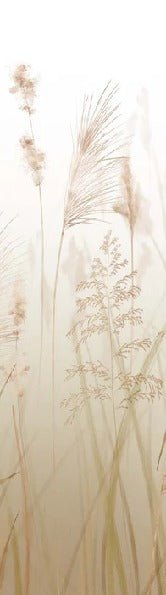 Carta da parati con fiori di campo di grano