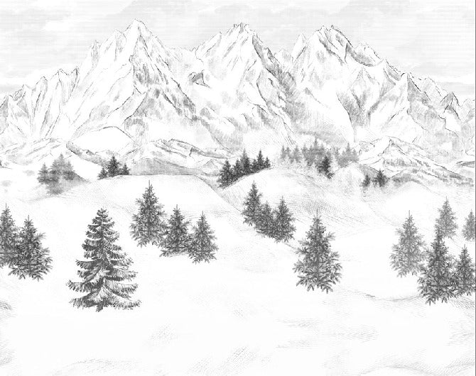 Sfondo della montagna di Chamonix