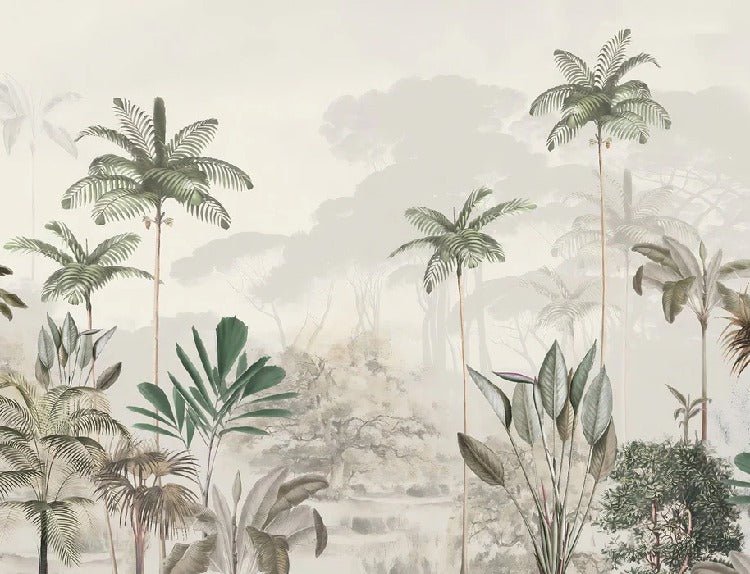 Carta da parati panoramica della giungla Green Eden