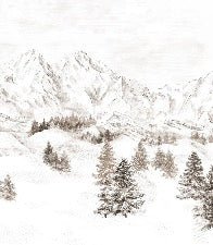 Papier peint montagne massif des Alpes, XXL, tendance