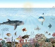 Carta da parati degli animali marini