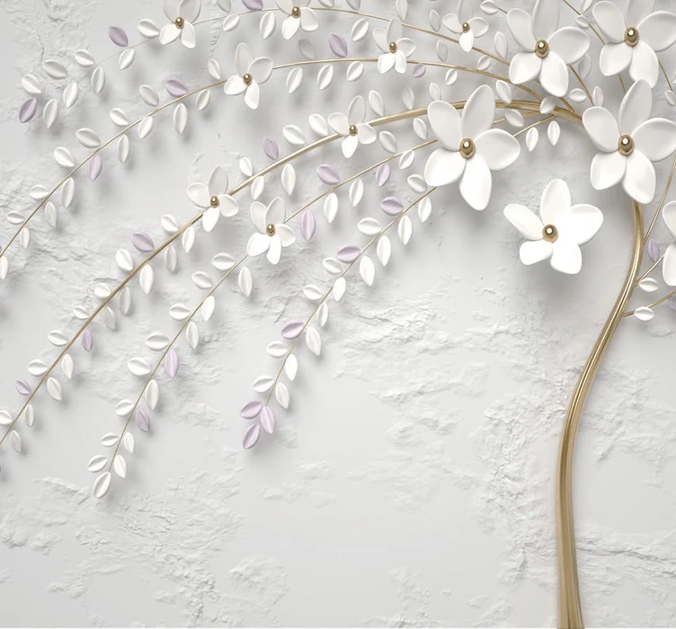 Carta monocromatica Jungle Feuille - H250 cm x L275 cm - Materiale Softouch