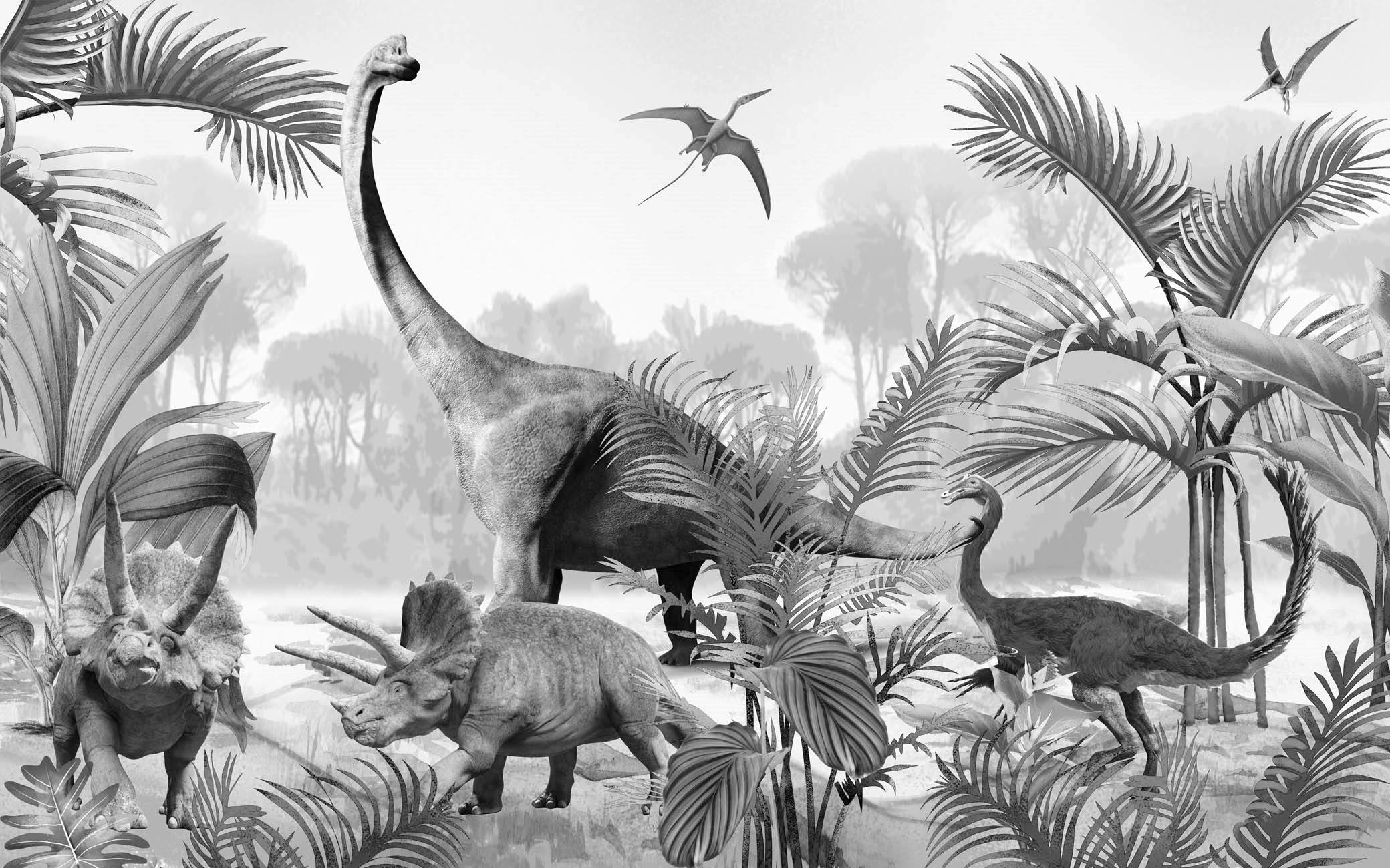 Papier peint chambre enfant dinosaures jurassik, XXL, tendance