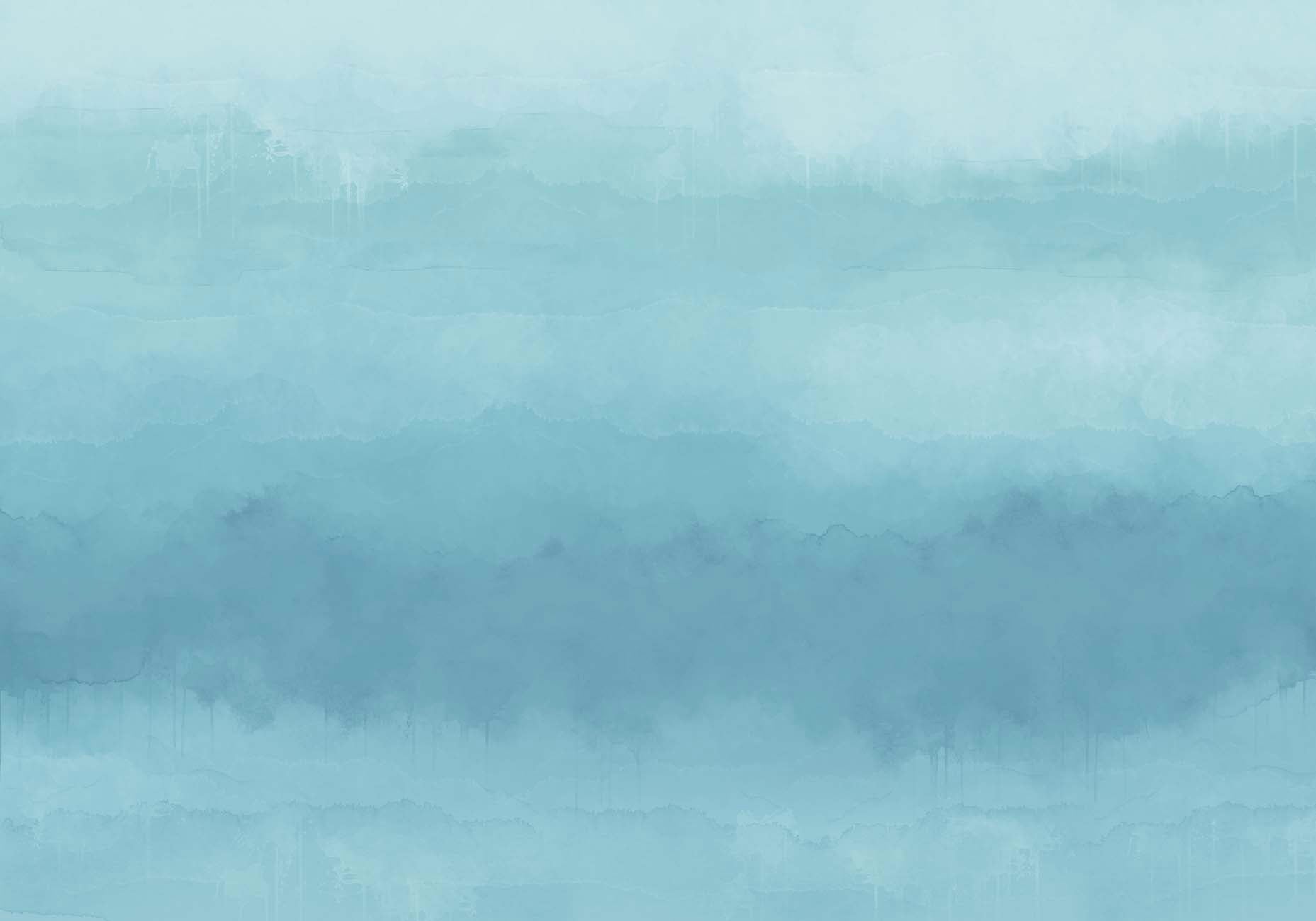 Papier peint panoramique dégradé bleu, XXL, tendance