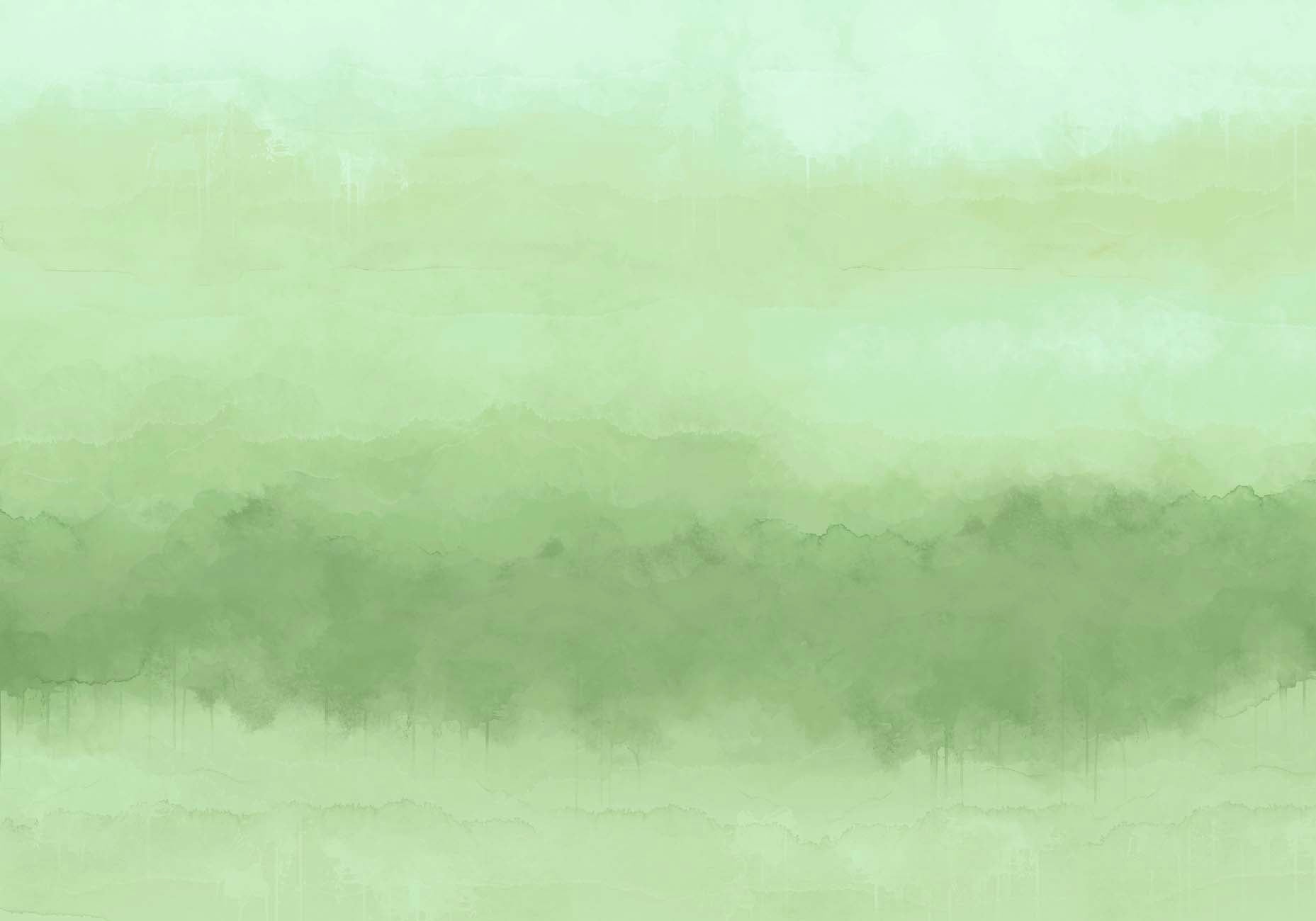 Papier peint panoramique dégradé vert, XXL, tendance