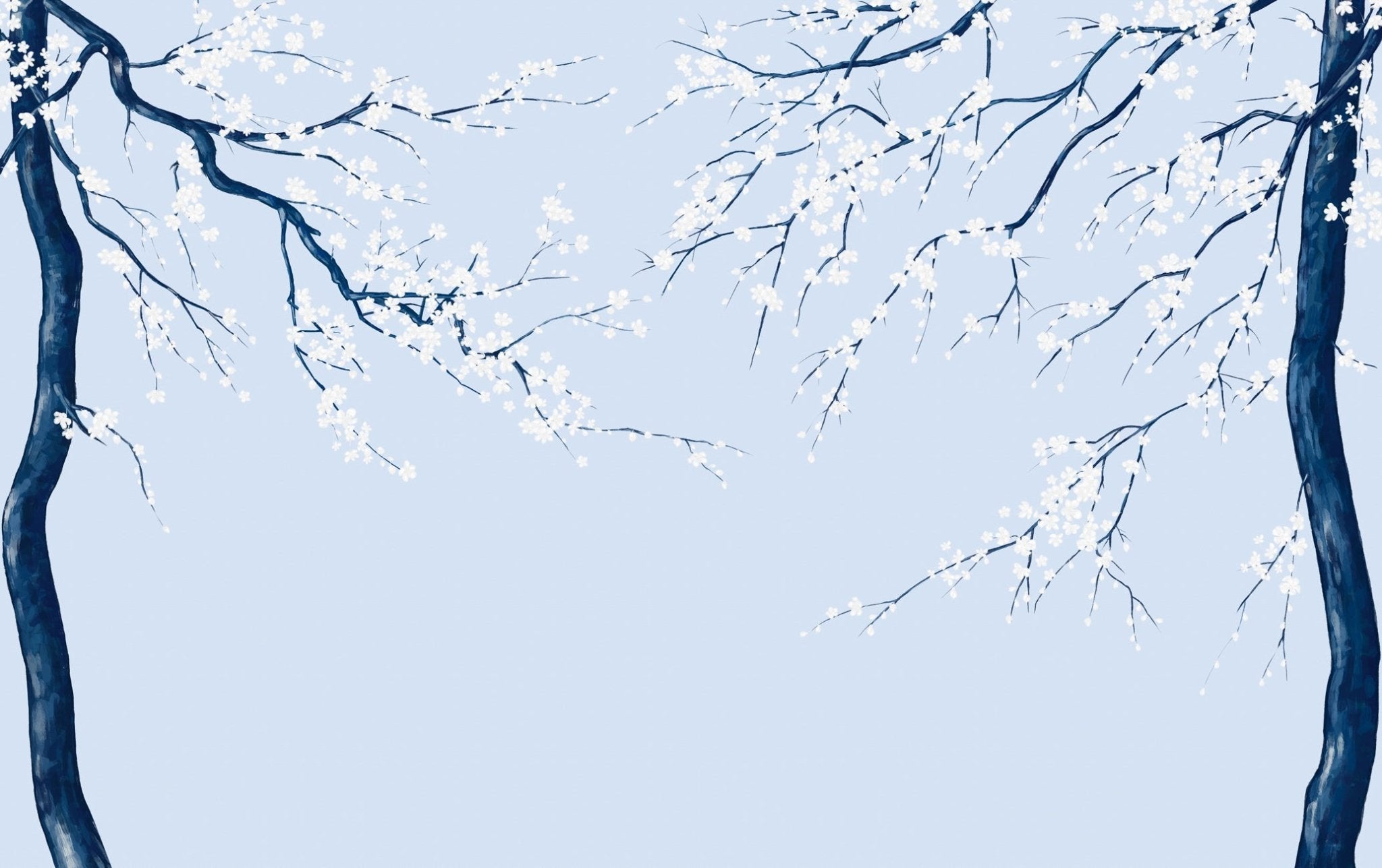 Papier peint panoramique fleur Sakura, XXL, tendance