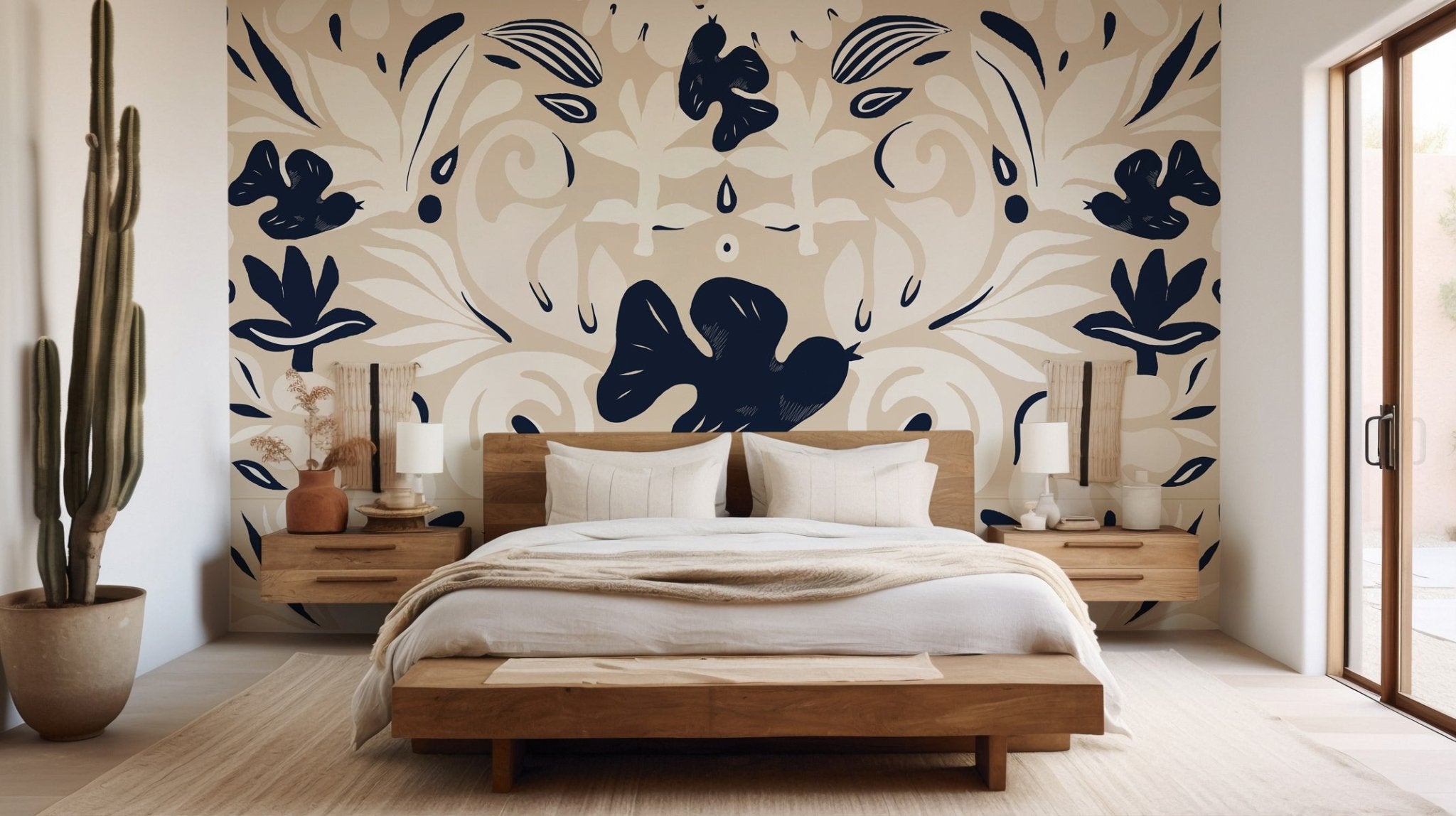 Papier peint hirondelles, XXL, tendance