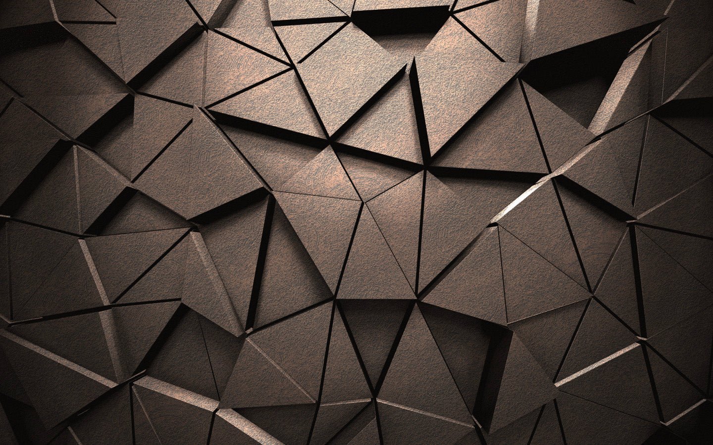 Papier peint 3D black perspective rouille, mural concept, tendance