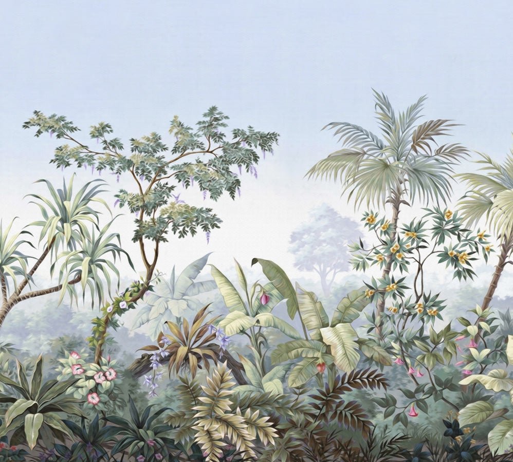 Papier peint Nostalgic Jungle, mural concept, tendance