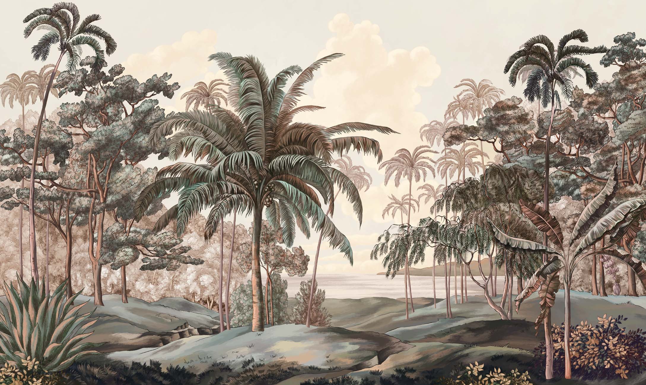 Papier peint paysage Célèbes terra, XXL, tendance