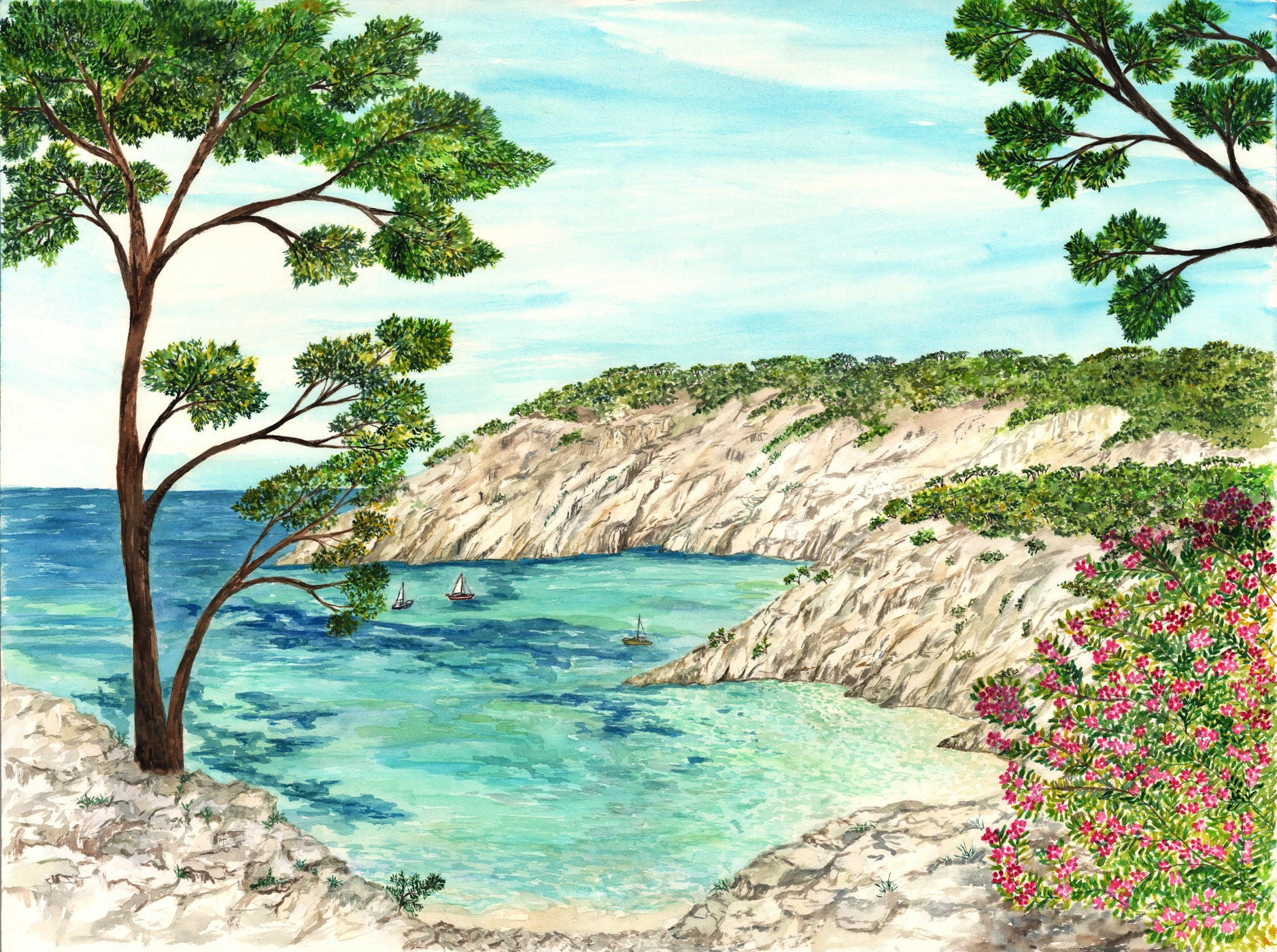 Carta da parati panoramica - Le Calanques del sud