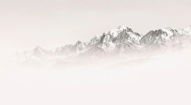 Carta da parati del Monte Bianco, mattina nebbiosa