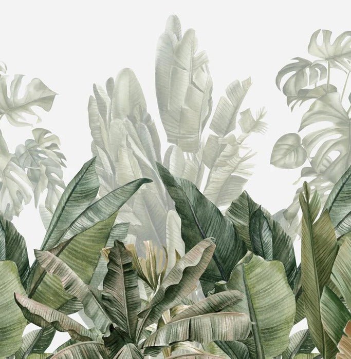 Carta da parati panoramica verde banana