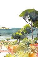 Carta da parati panoramica estiva