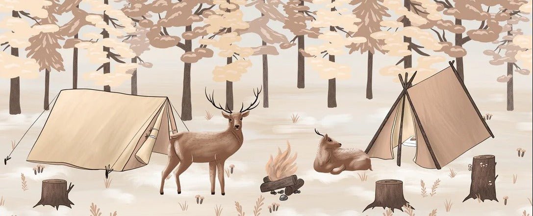 Carta da parati scandinava per bambini - Il paese delle fate svedese