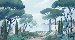 Carta da parati passeggiata nei torrenti