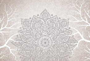 Carta da parati in tessuto non tessuto con mandala indiano bohémien