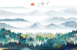 Papier peint Mountain & Scandinave, XXL, tendance