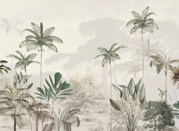 Carta da parati panoramica della giungla Green Eden