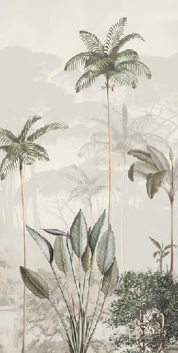Carta da parati panoramica della giungla Green Eden