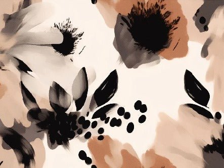Carta da parati con fiori ipnotici