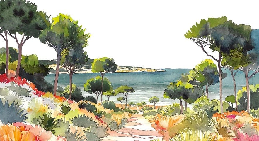Carta da parati panoramica estiva
