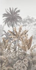 Carta da parati seppia tropicale