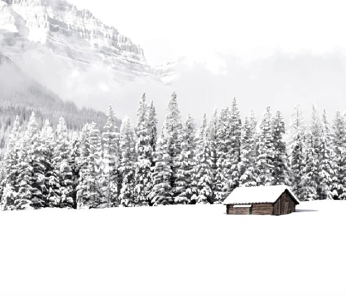 Carta da parati panoramica per chalet di montagna