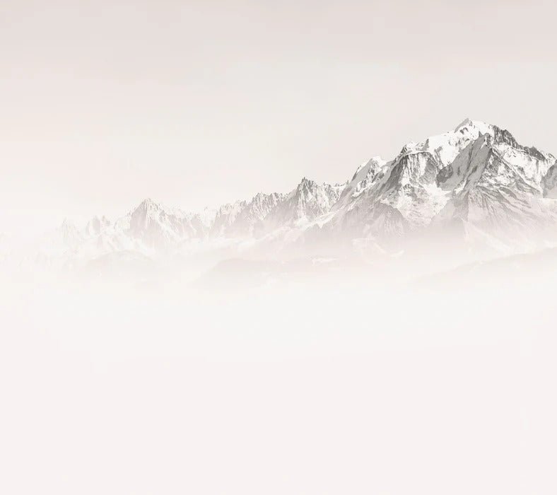 Papier peint matin brumeux Mont Blanc, XXL, tendance