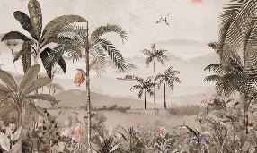 Papier peint l'art de la jungle peint, XXL, tendance