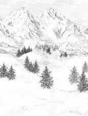 Sfondo della montagna di Chamonix