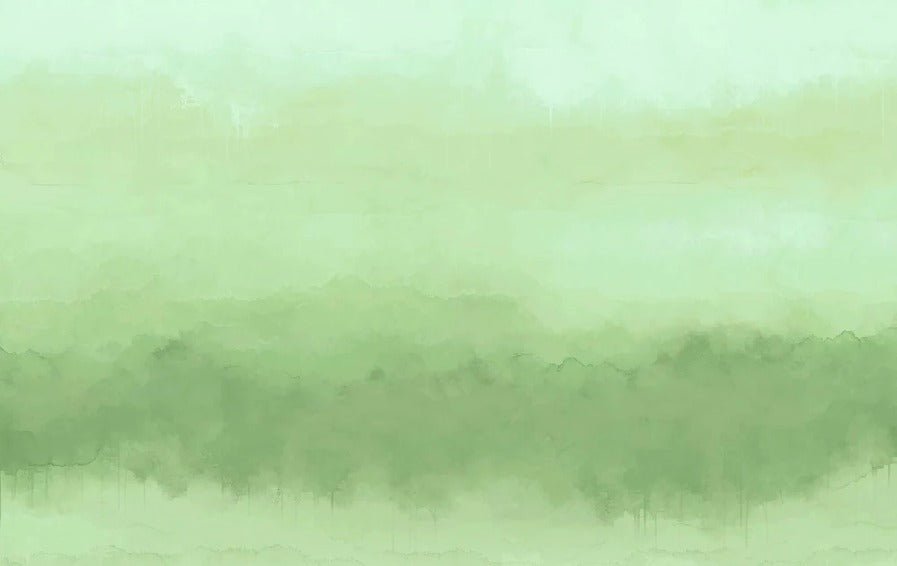 Papier peint panoramique dégradé vert, XXL, tendance
