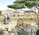 Carta da parati della savana segreta per bambini