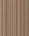 Carta da parati a strisce di legno effetto quercia