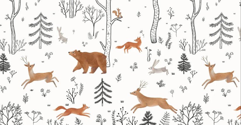 Carta da parati dello spirito della foresta per bambini