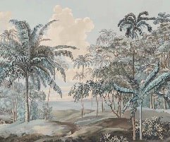 Carta da parati del paesaggio blu di Celebes