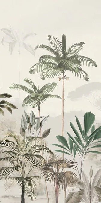Carta da parati panoramica della giungla Green Eden